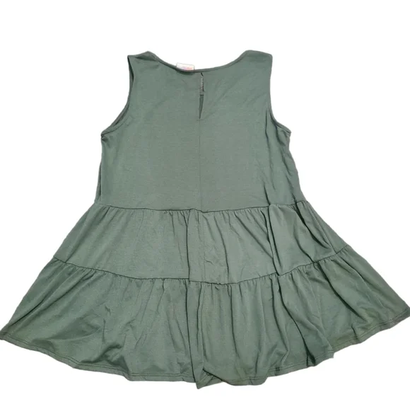 LULAROE green swing tank blouse XS - Picture 7 of 8